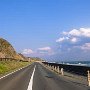 夕焼けに間に合うように、温泉を早めに切り上げ御前崎へ。